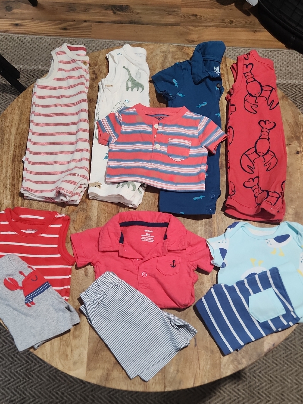 Carter's 6 Month Baby Boy Summer Outfit Bundle